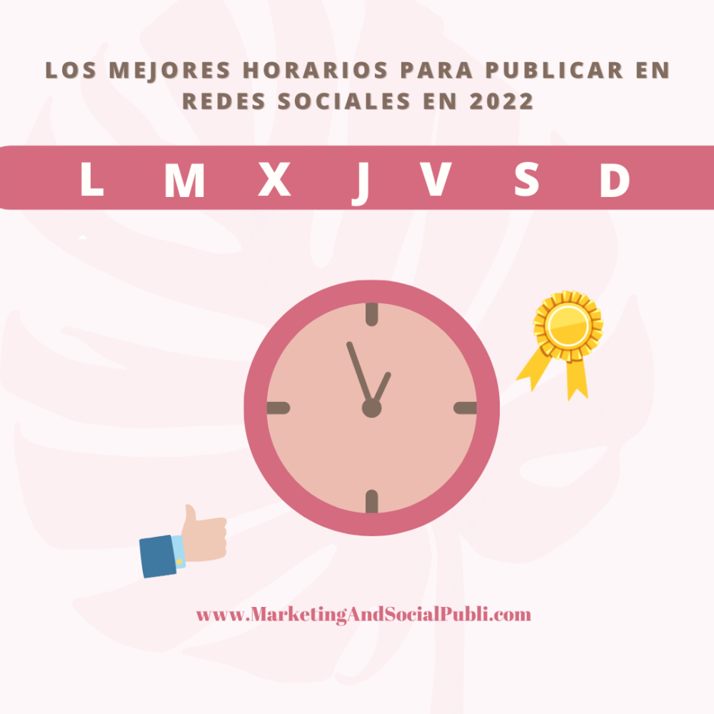 Los mejores horarios para publicar en redes sociales en 2022