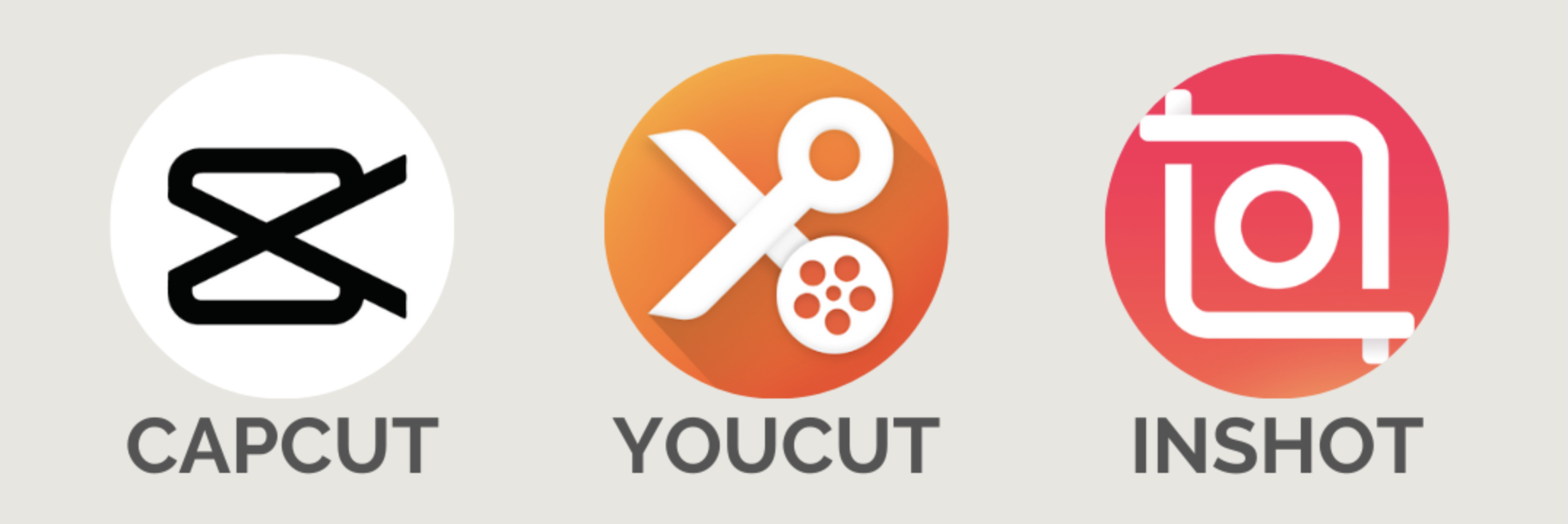 Apps gratuitas para editar vídeos capcut youcut inshot
